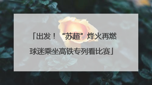 出发！“苏超”烽火再燃 球迷乘坐高铁专列看比赛