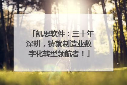 凯思软件：三十年深耕，铸就制造业数字化转型领航者！