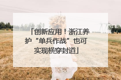 创新应用！浙江养护“单兵作战”也可实现横穿封道