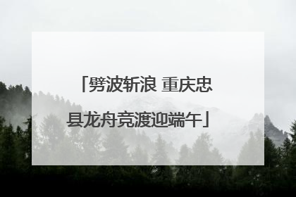 劈波斩浪 重庆忠县龙舟竞渡迎端午