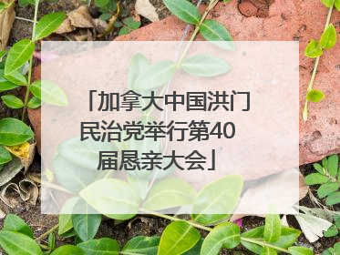加拿大中国洪门民治党举行第40届恳亲大会