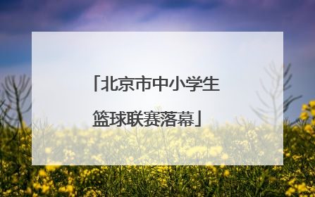 北京市中小学生篮球联赛落幕