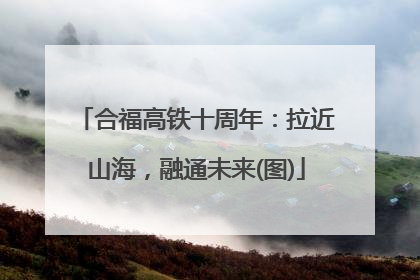 合福高铁十周年：拉近山海，融通未来(图)
