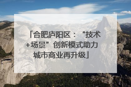 合肥庐阳区：“技术+场景”创新模式助力城市商业再升级
