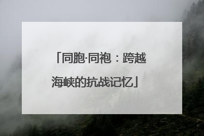 同胞·同袍：跨越海峡的抗战记忆