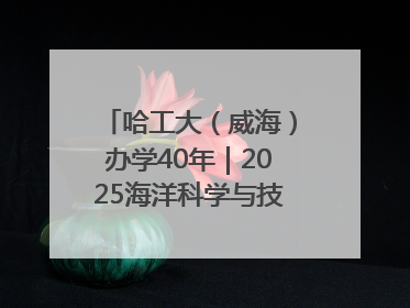 哈工大（威海）办学40年｜2025海洋科学与技术国际学术会议在威海召开