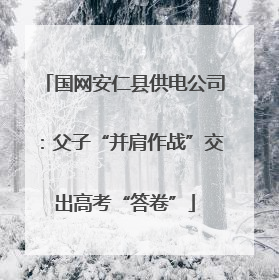 国网安仁县供电公司：父子“并肩作战”交出高考“答卷”