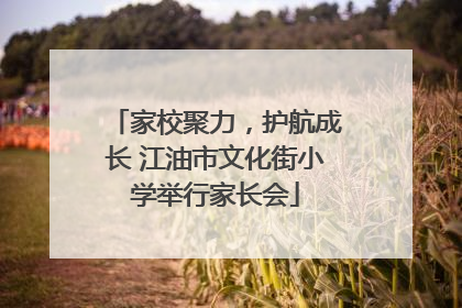 家校聚力，护航成长 江油市文化街小学举行家长会