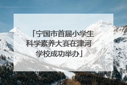 宁国市首届小学生科学素养大赛在津河学校成功举办