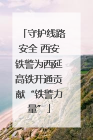守护线路安全 西安铁警为西延高铁开通贡献“铁警力量”