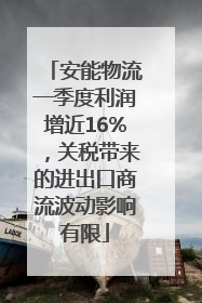 安能物流一季度利润增近16%，关税带来的进出口商流波动影响有限