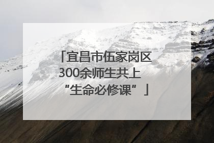 宜昌市伍家岗区300余师生共上“生命必修课”