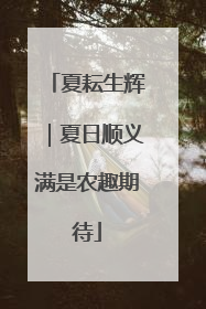 夏耘生辉｜夏日顺义满是农趣期待