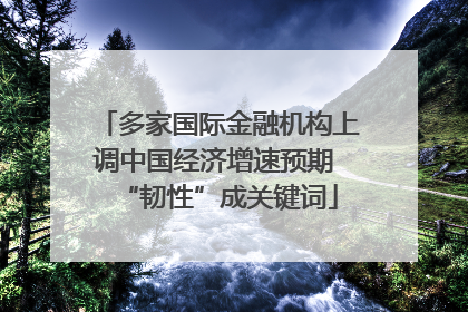 多家国际金融机构上调中国经济增速预期 “韧性”成关键词