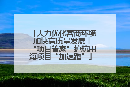 大力优化营商环境 加快高质量发展丨“项目管家”护航用海项目“加速跑”