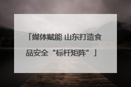 媒体赋能 山东打造食品安全“标杆矩阵”