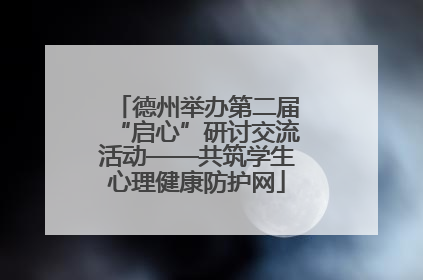 德州举办第二届“启心”研讨交流活动——共筑学生心理健康防护网