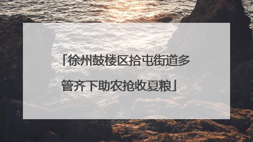 徐州鼓楼区拾屯街道多管齐下助农抢收夏粮
