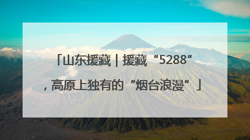 山东援藏｜援藏“5288”，高原上独有的“烟台浪漫”