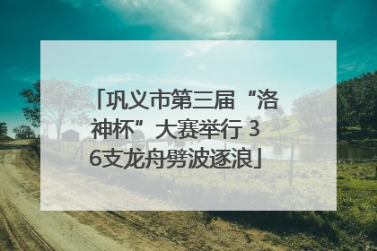 巩义市第三届“洛神杯”大赛举行 36支龙舟劈波逐浪