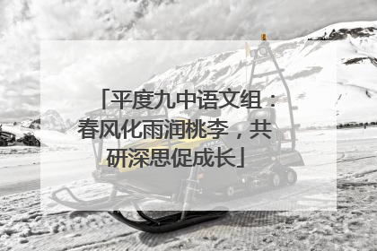 平度九中语文组：春风化雨润桃李，共研深思促成长