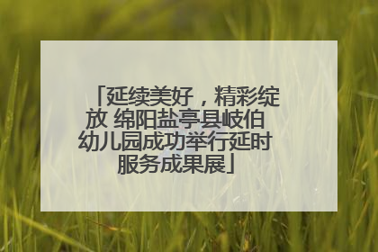 延续美好，精彩绽放 绵阳盐亭县岐伯幼儿园成功举行延时服务成果展