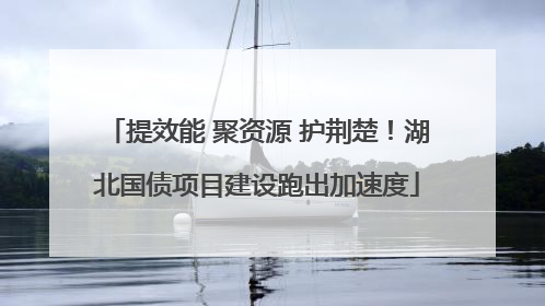 提效能 聚资源 护荆楚！湖北国债项目建设跑出加速度