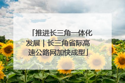 推进长三角一体化发展｜长三角省际高速公路网加快成型