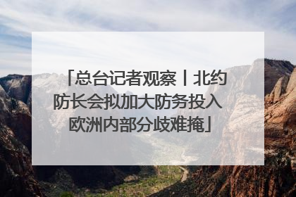 总台记者观察丨北约防长会拟加大防务投入 欧洲内部分歧难掩