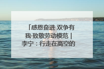 感恩奋进 双争有我·致敬劳动模范｜李宁：行走在高空的“电网卫士”