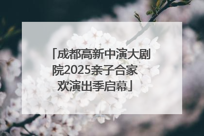 成都高新中演大剧院2025亲子合家欢演出季启幕