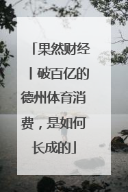 果然财经丨破百亿的德州体育消费，是如何长成的