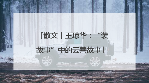 散文丨王琼华：“装故事”中的云善故事