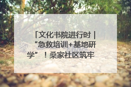 文化书院进行时｜“急救培训+基地研学”！桑家社区筑牢居民健康防线