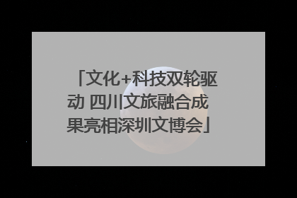 文化+科技双轮驱动 四川文旅融合成果亮相深圳文博会