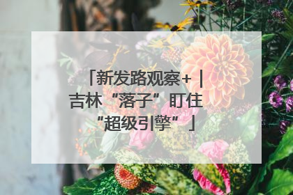 新发路观察+｜吉林“落子”盯住“超级引擎”