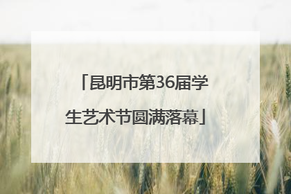 昆明市第36届学生艺术节圆满落幕