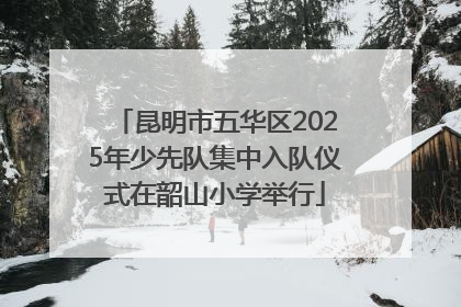 昆明市五华区2025年少先队集中入队仪式在韶山小学举行