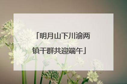 明月山下川渝两镇干群共迎端午