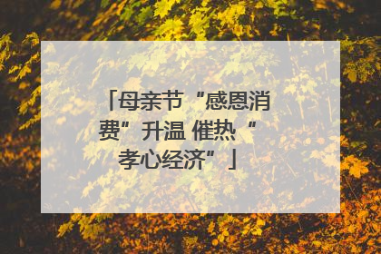 母亲节“感恩消费”升温 催热“孝心经济”
