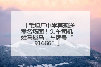 毛坦厂中学再现送考名场面！头车司机姓马属马，车牌号“91666”