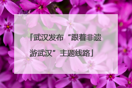 武汉发布“跟着非遗游武汉”主题线路