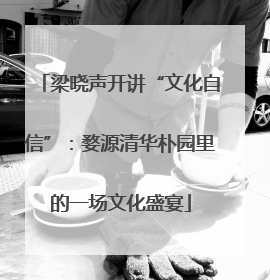 梁晓声开讲“文化自信”：婺源清华朴园里的一场文化盛宴