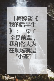 梅婷谈《我的后半生》：一桌子全是前辈，我和佟大为在现场就是“小辈”