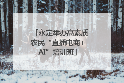 永定举办高素质农民“直播电商+AI”培训班