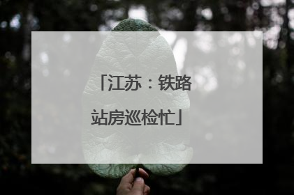 江苏：铁路站房巡检忙