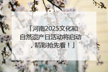 河南2025文化和自然遗产日活动将启动，精彩抢先看！