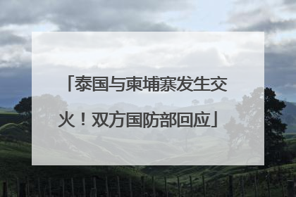 泰国与柬埔寨发生交火！双方国防部回应