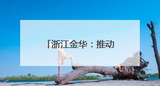 浙江金华：推动科技创新引领高新技术产业发展