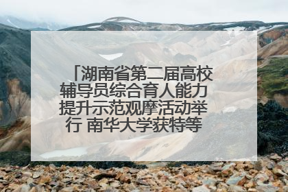 湖南省第二届高校辅导员综合育人能力提升示范观摩活动举行 南华大学获特等奖和一等奖